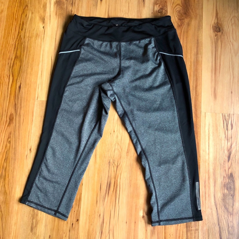 HEAD Capri Leggings Interior Pocket Gray Large